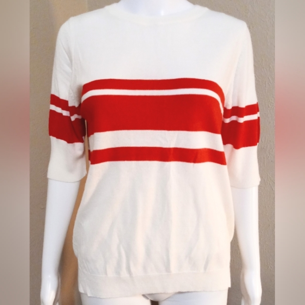 Mer Sea Courtside Striped Sweater